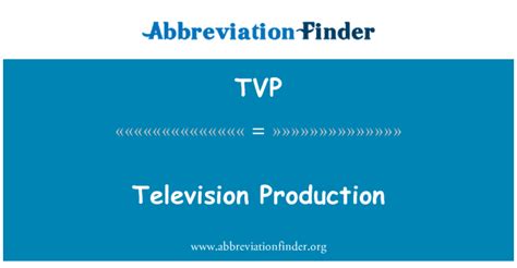 television abbreviation